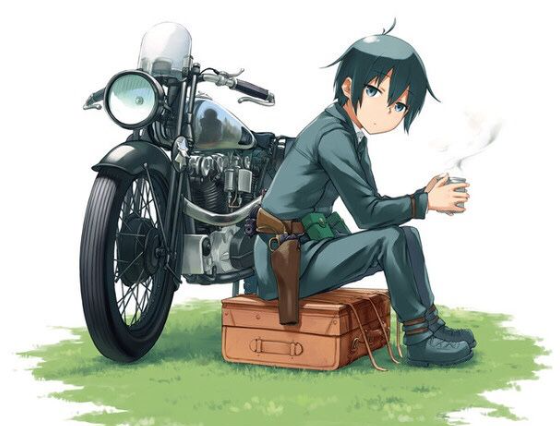 Moto dans l'anime de kino's journey