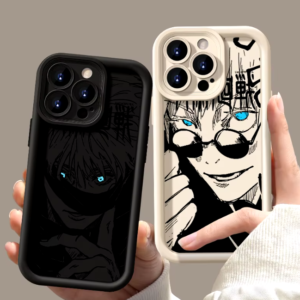 Coque de téléphone Iphone 15 manga Jujutsu Kaisen Noir