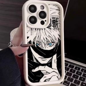 Coque de téléphone Iphone 15 blanche manga Jujutsu Kaisen