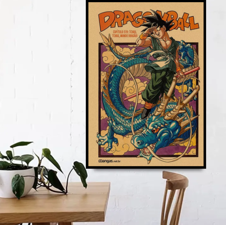 Affiche toile manga Dragon Ball Z Goku 30x42cm