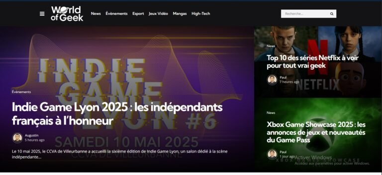 World of Geek: le nouveau média idépendant 100 % geek