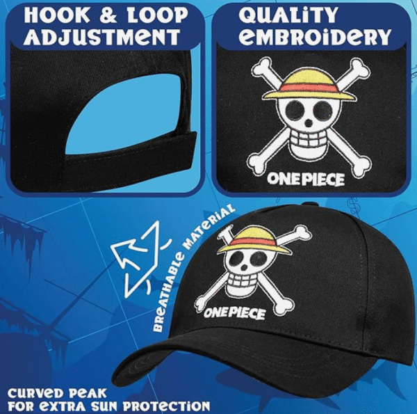 Casquette noir manga One Piece – Image 2