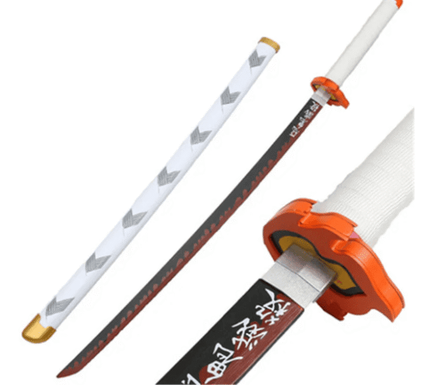 Katana Demon Slayer de profil Rengoku