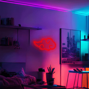 Néon LED Akatsuki Naruto – Décoration murale manga